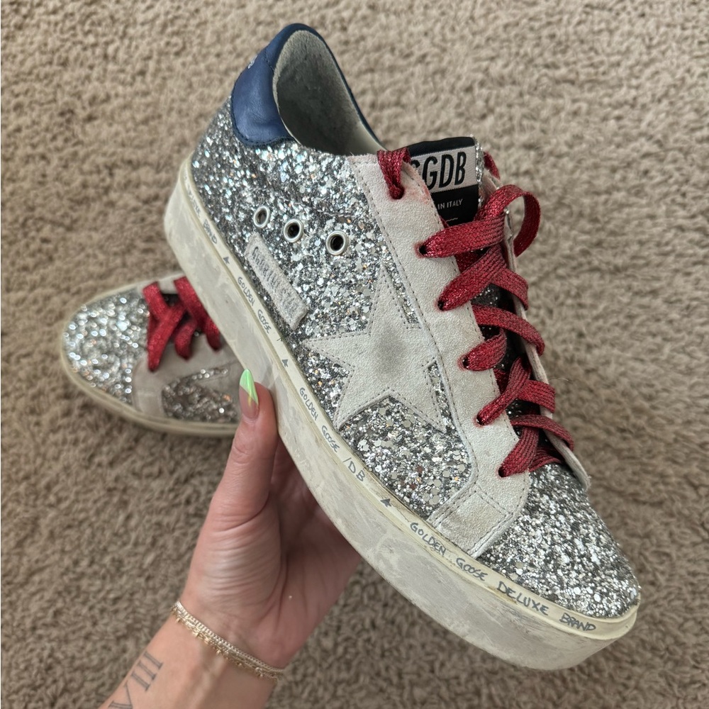 women’s sparkly golden goose size 40/9